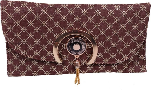 Brown Women Clutch - Extra Large Sling clutch bag