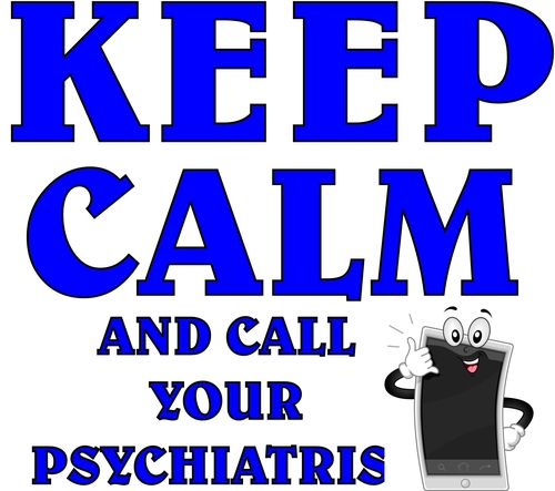 3 Inch Cloth Patch Keep Calm And Call Your Psychiatrist