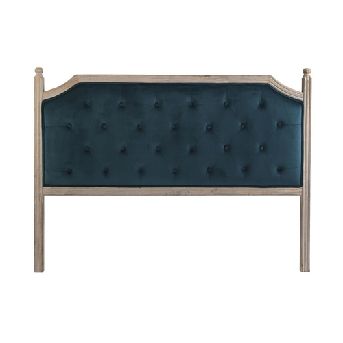 Headboard DKD Home Decor Turquoise Natural Rubber wood 160 x 6 x 120