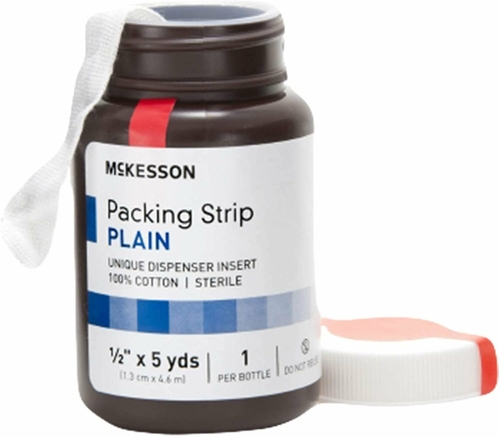 Wound Packing Strips. Pack of 12 Plain Cotton Non-impregnated Strips