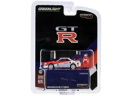 1999 Nissan Skyline GT-R (BNR34) #23 \Loctite\" with Driver Figurine