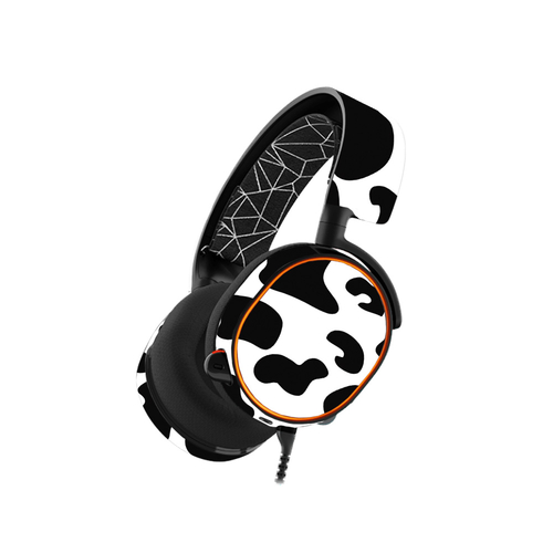 MightySkins SSAR5-Cow Print Skin for SteelSeries Arctis 5 Gaming Heads