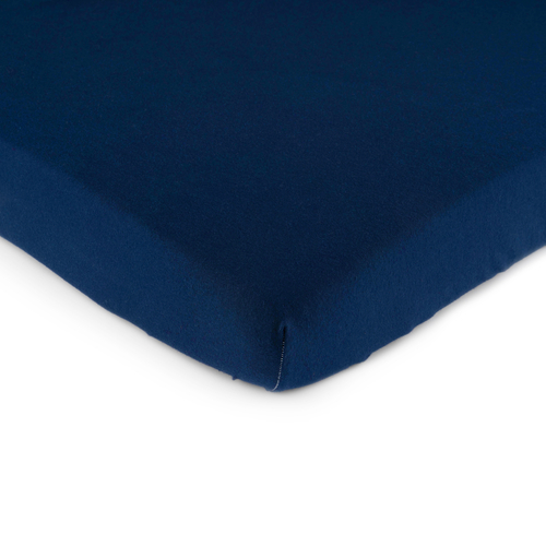 SheetWorld Fitted Bassinet Sheet - 100% Cotton Jersey - Solid Navy,