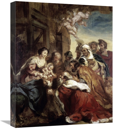 Global Gallery GCS-277357-22-142 22 in. Adoration of the Kings Art Pri