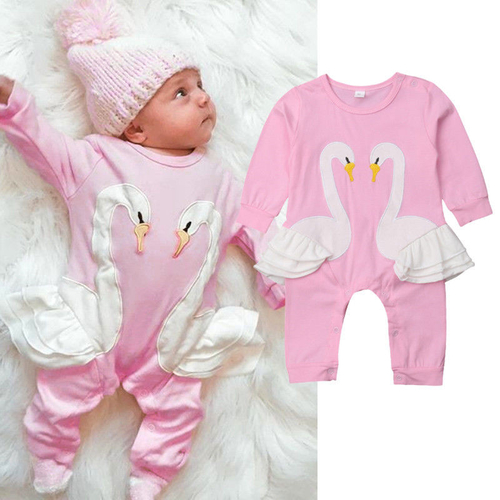 Cute Newborn Fall Cotton Clothes Baby Girls 3D