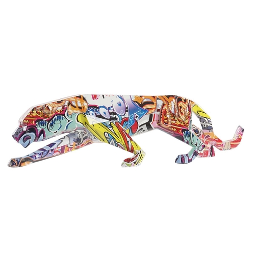 Decorative Figure DKD Home Decor 47,5 x 11 x 13 cm Leopard Multicolour