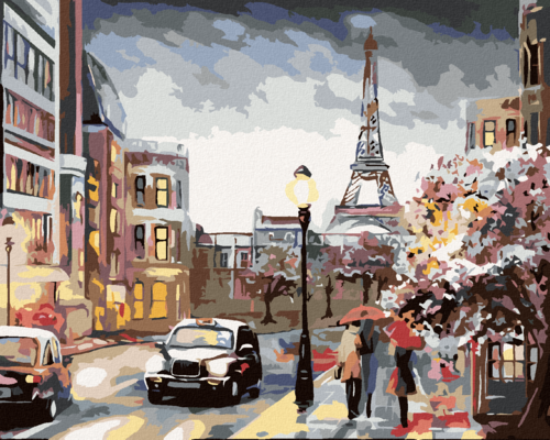 Paint by Numbers - PARIS AND PEOPLE IN THE STREET