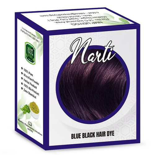 Narti blue black mehandi for hair color last upto 60 days 