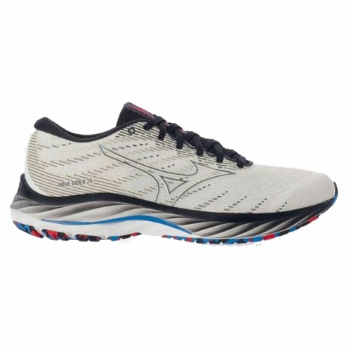 Running Shoes for Adults Mizuno Wave Rider 26 White Men