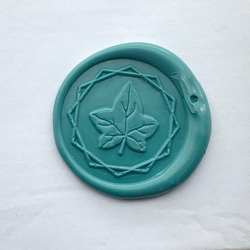 Leaf Wax Seal Stamp - Leaves Wedding Invitation Wax Stamp