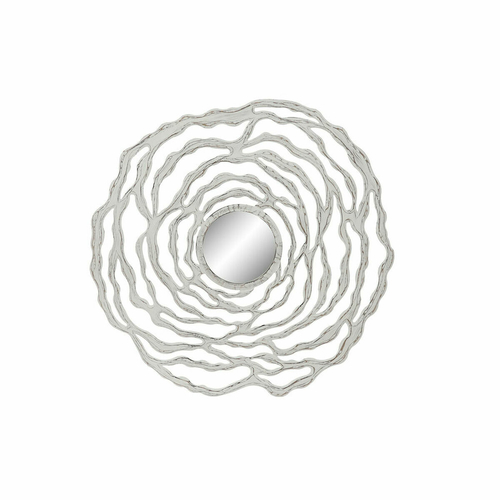 Wall mirror DKD Home Decor 8424001849963 Crystal White Modern MDF Wood