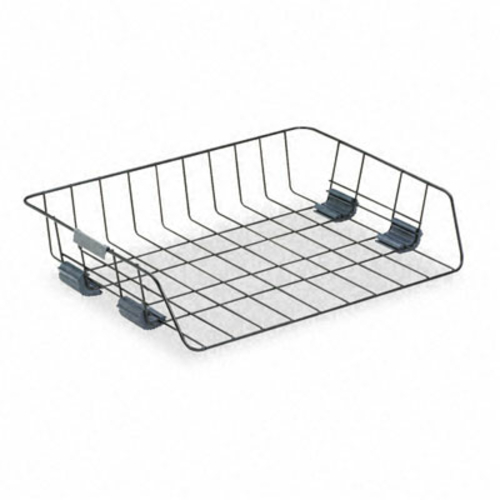 Fellowes 62112 Side Load Letter Desk Tray  Wire  Black