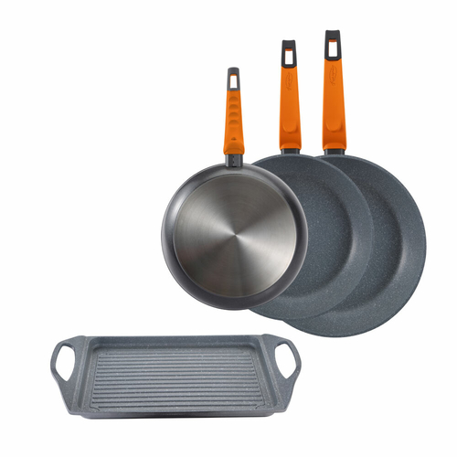 Set of pans San Ignacio cookware Lava Plastic Toughened aluminium (4