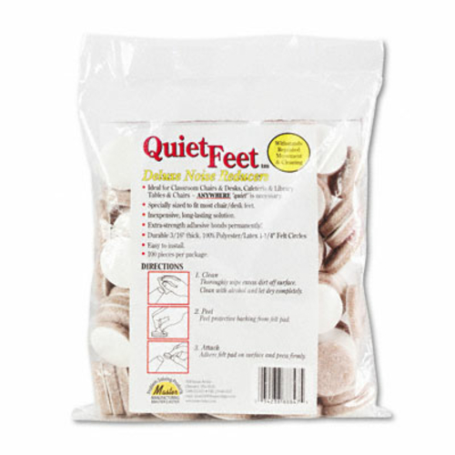 Master Caster 88847 Quiet Feet Self-Adhesive Noise Reducers  1-1/4 Dia