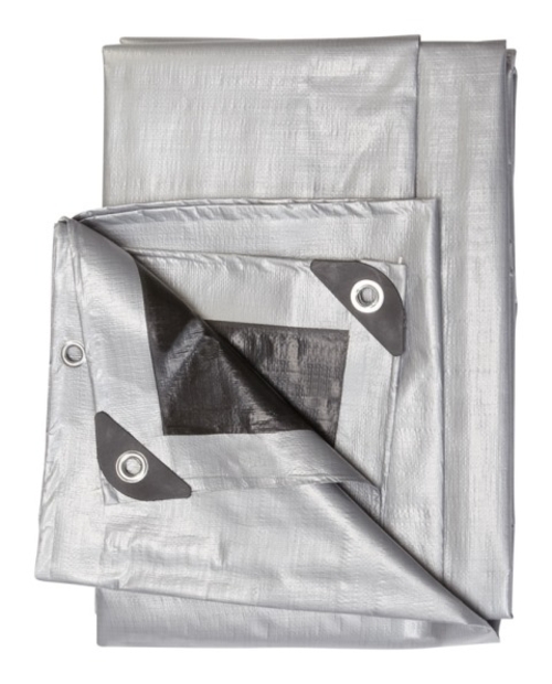 Projex PROJSB1216 Poly Tarps  Silver & Black - 12 x 16