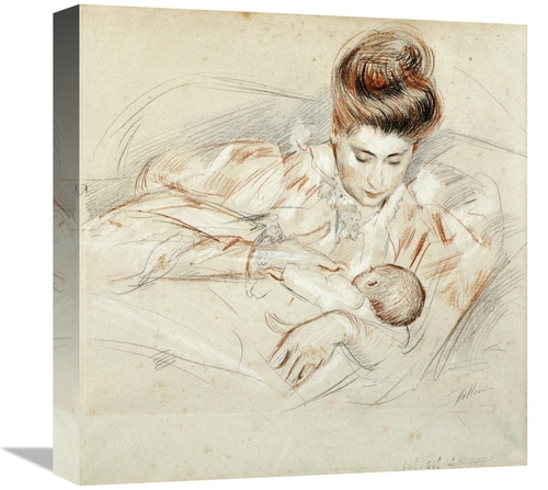 Global Gallery GCS-266519-16-142 16 in. Mother & Child Art Print - Pau