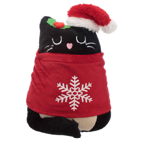 Fun Christmas Feline Festive Cat Plush Door Stop