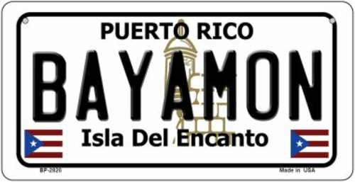 Smart Blonde BP-2820 3 x 6 in. Bayamon Puerto Rico Novelty Metal Bicyc