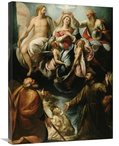 Global Gallery GCS-456117-2432-142 24 x 32 in. Coronation of the Virgi