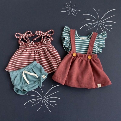 Emmababy 2pcs Newborn Baby Girl Infant Outfit