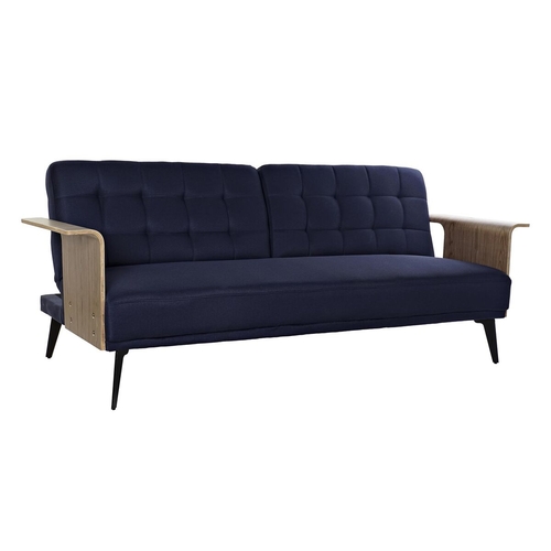 Sofabed DKD Home Decor Blue Brown Black Metal Modern Urban 203 x 87 x