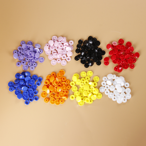 10 Sets(40pcs) Round Resin Snap Buttons Plastic