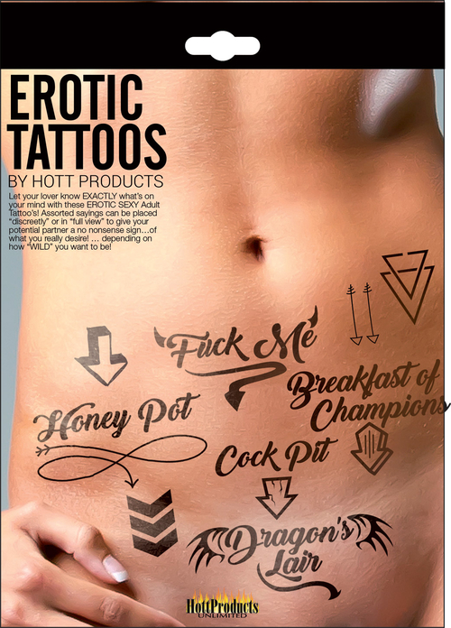 Erotic Tattoo's - Assorted Pack