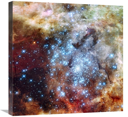 Global Gallery GCS-393598-2424-142 24 x 24 in. Merging Clusters in 30 