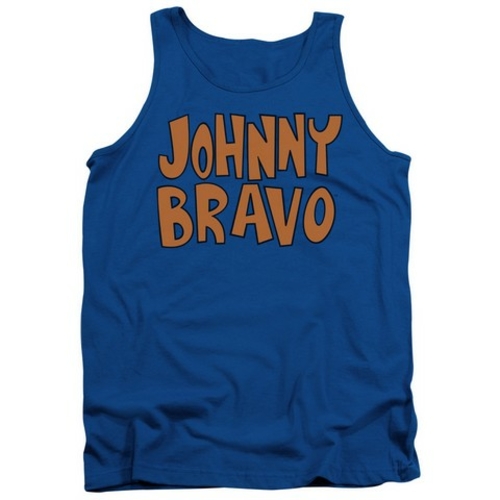 Trevco Johnny Bravo-Jb Logo - Adult Tank Top - Royal Blue, 2X