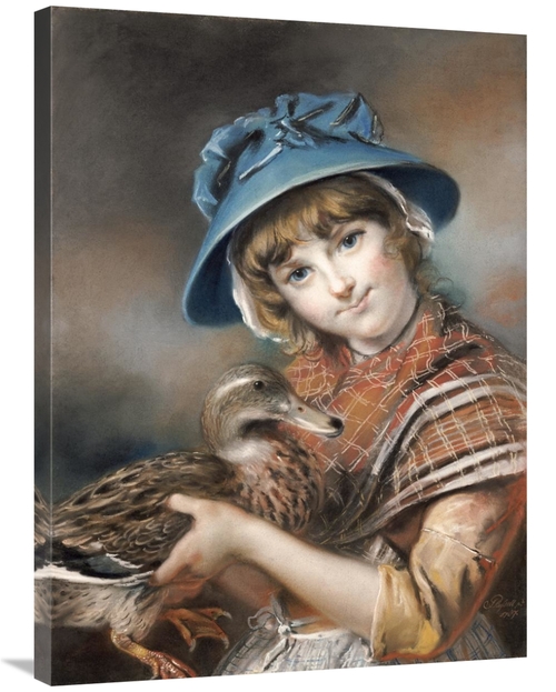 Global Gallery GCS-267216-36-142 36 in. A Market Girl Holding a Mallar