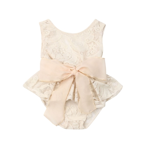 Newborn Baby Girl 0 24M Lace Floral Jumpsuit