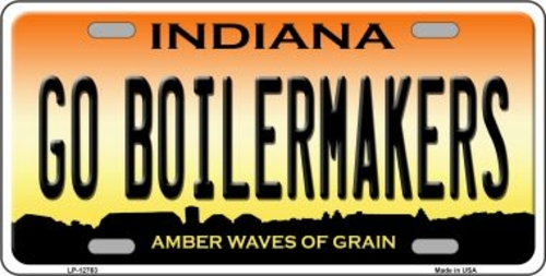 Smart Blonde LP-12763 6 x 12 in. Go Boilermakers Novelty Metal License