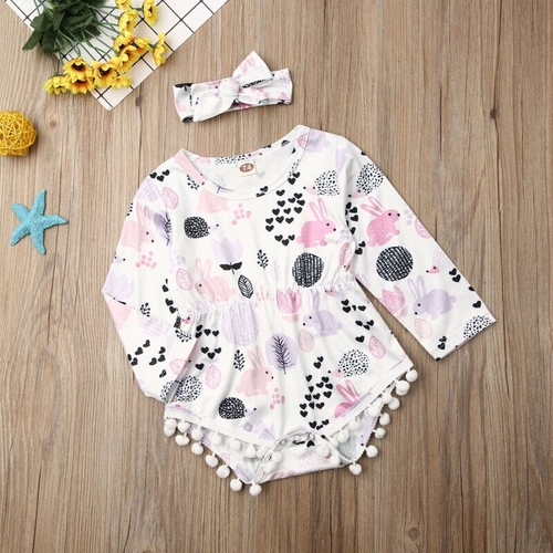 Pudcoco Autumn 2PCS Newborn kids Baby Girl Floral