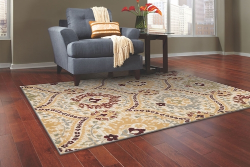 L Baiet DN527R46 Charlotte Traditional Rug, Red - 4 x 6 ft.