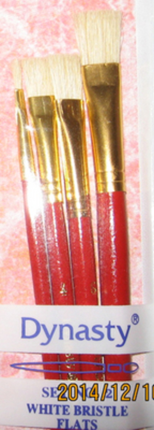 Dynasty Brush Set 2 Bristle Flat 4 Brush Set