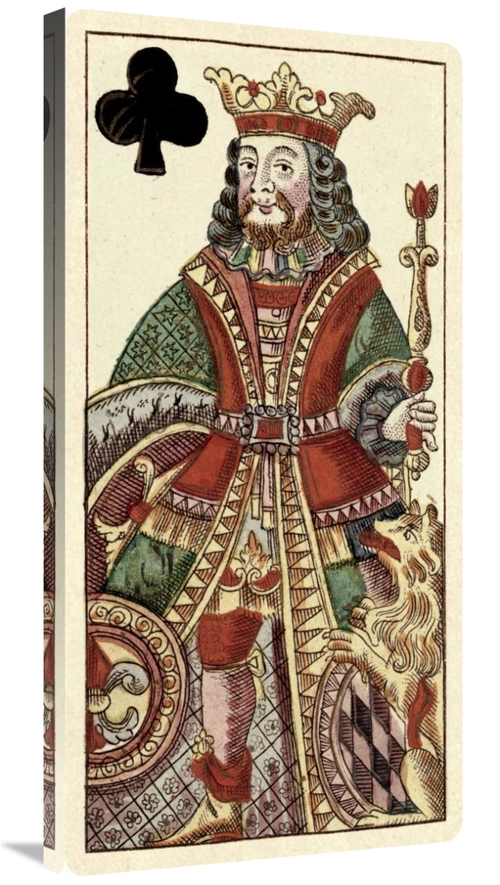 Global Gallery GCS-455072-1836-142 18 x 36 in. King of Clubs - Bauern 