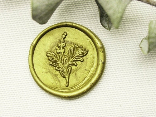 Floral Wax Seal Stamp-Wheat wax seal stamp-Custom Wax Stamp