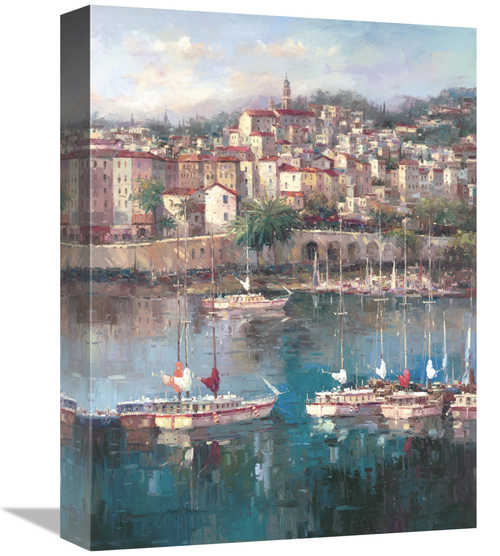 Global Gallery GCS-115318-1216-142 12 x 16 in. Mediterranean Harbor Il