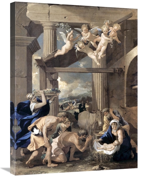 Global Gallery GCS-279466-30-142 30 in. Adoration of the Shepherds Art