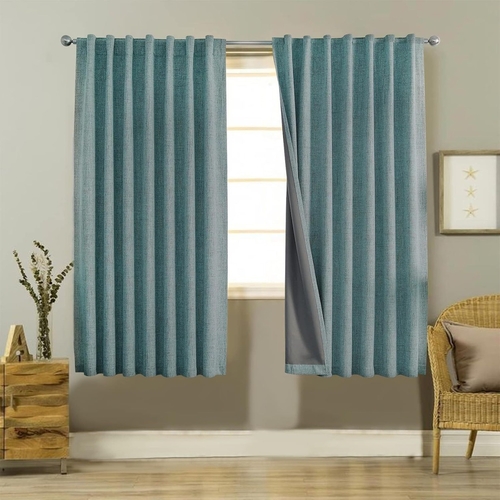 Curtains 72 inches Long 100% Blackout Drapes (SIZE-72X52INCH)