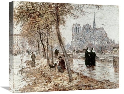 Global Gallery GCS-279512-22-142 22 in. Notre Dame De Paris Art Print 