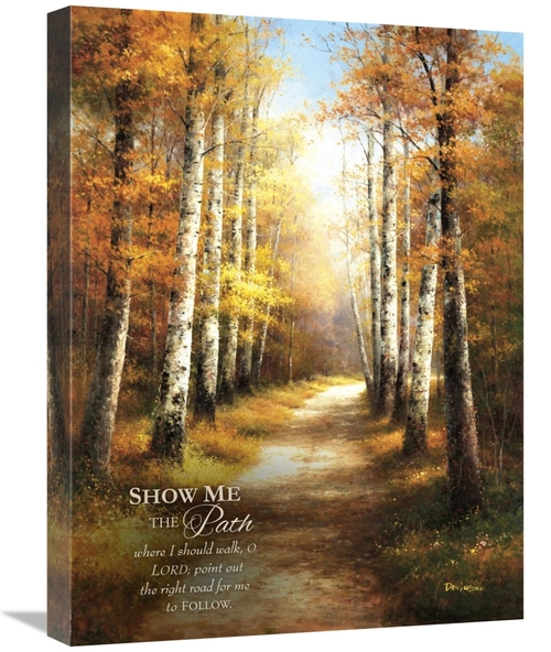 Global Gallery GCS-349388-1824-142 18 x 24 in. Birch Walk with Verse A