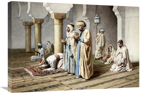 Global Gallery GCS-267672-30-142 30 in. Arabs at Prayer Art Print - Fr