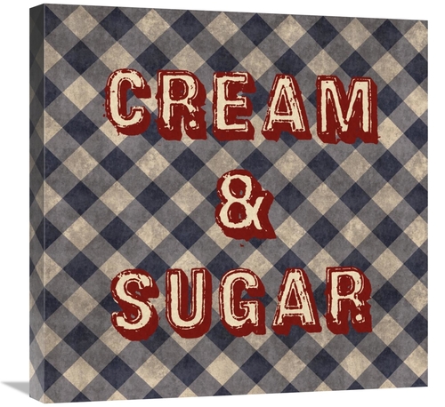 Global Gallery GCS-394018-2424-142 24 x 24 in. Cream & Sugar Art Print