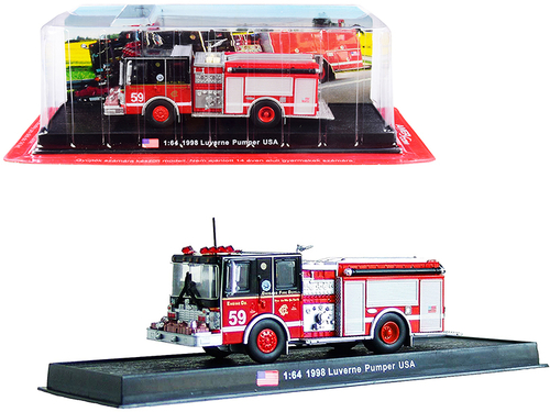 1998 Luverne Pumper Fire Engine Red and Black \Chicago Fire