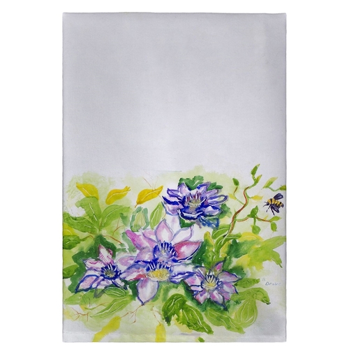 Betsy Drake GT284 Clematis Guest Towel - 20 x 20 in.