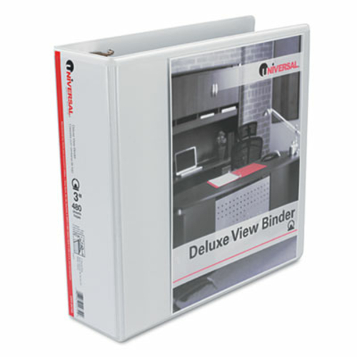Universal 20752 Deluxe Round Ring Vinyl View Binder  3'&a