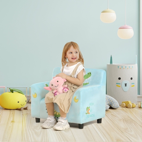 Qaba Kids Sofa, Armrest Chair for Preschool, Toddler Couch for Kids