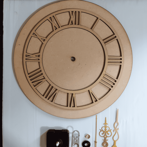 Round Mdf Base With 10 In Mdf Dail and Movement