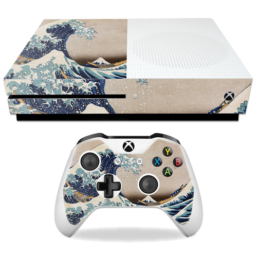 MightySkins MIXBONES-Great Wave Of Kanagawa Skin for Microsoft Xbox On